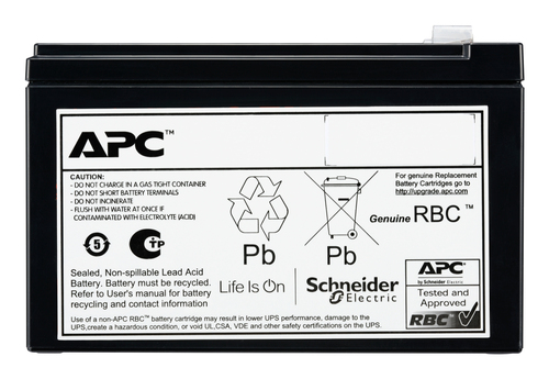 APC Replacement Battery Cartridge #204. Vrla, 9AH, 48V DC, 2YR Warranty FOR SRV2K TWR UPS