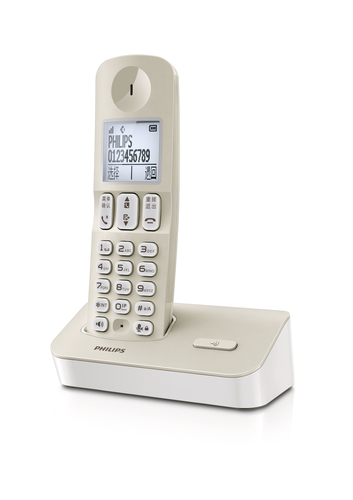 Philips DCTG2801C/93 telephone DECT telephone Caller ID Beige, White