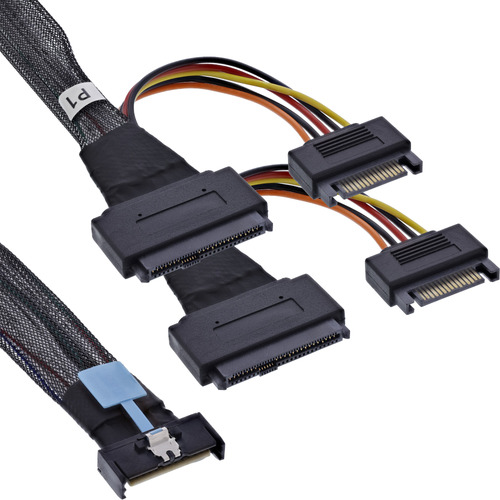 InLine 27667A Serial Attached SCSI (SAS)-Kabel 0,5 m Schwarz