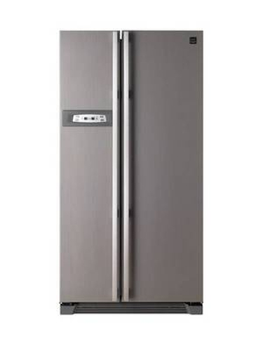 Daewoo FRS-U20BEC side-by-side refrigerator Freestanding Grey