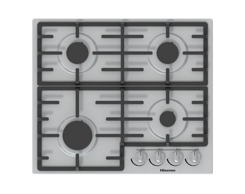 Hisense GM643XUK варочная поверхность Нержавеющая сталь Встроенный 60 cm Газовый 4 зона(ы)