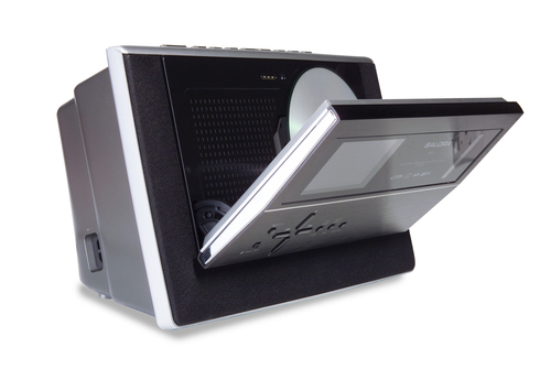 Salora PA-2205CD 2 W AM, FM Aluminium, Black MP3 playback – image 2