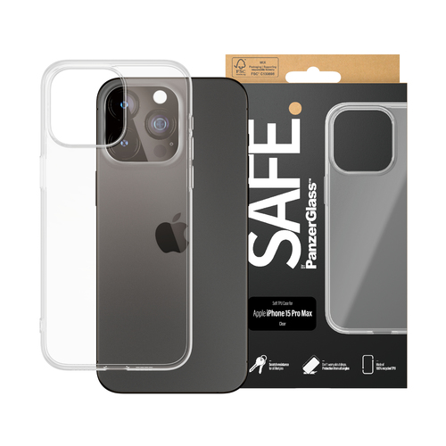 PanzerGlass SAFE. by PanzerGlass® TPU Case Transparent iPhone 15 Pro Max – image 2