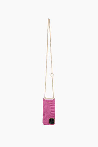 iDeal of Sweden Lilou Necklace Case Fuchsia Croco iPhone 12PRO MAX – image 2