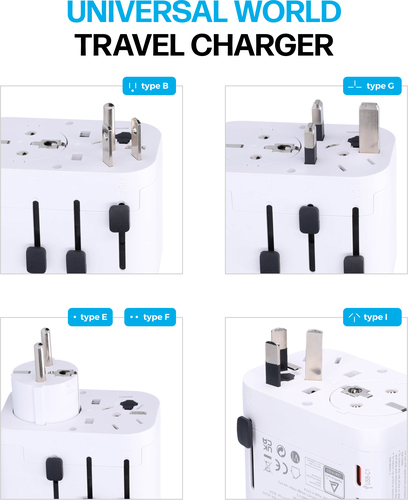 Mobiparts Universal World Travel Charger White – image 4