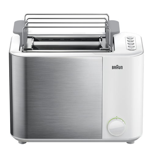 Braun GRILLE-PAIN HT5015WH 13 2 griežinėliai 1000 W Pilka, Balta