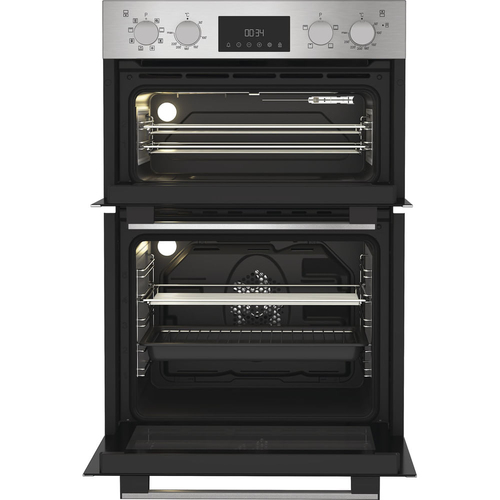 Hotpoint DIH82DIX Built In Electric Double Oven in Stainless Steel - image 2