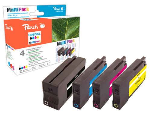 Peach PI300-728 ink cartridge 4 pc(s) Compatible High (XL) Yield Black, Cyan, Magenta, Yellow
