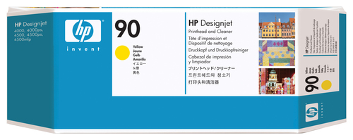 Cabezal HP 90 Amarillo y Limpiador de Cabezal C5057A - C5057A