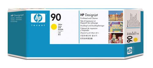 Cabezal HP 90 Amarillo y Limpiador de Cabezal C5057A - C5057A