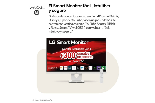 LG 27U731SA-W pantalla para PC 68,6 cm (27") 3840 x 2160 Pixeles 4K Ultra HD LCD Blanco
