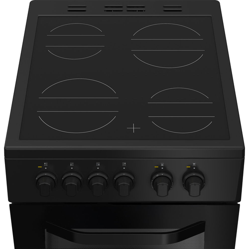 Hotpoint HTE5VCB 50cm Twin Cavity Electric Cooker in Black Ceramic Hob - image 2