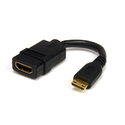 HDACFM5IN CABLE ADAPTADOR HDMI DE ALTA  VELOCIDAD 12CM HDMI MINI HDMI 