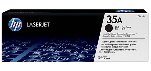 HP 35A Black Standard Capacity Toner Cartridge 1.5K pages for HP LaserJet P1005/P1006 - CB435A
