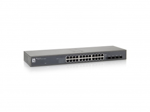 LevelOne 24 GE + 4 GE SFP Switch