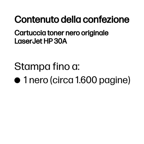 HP 30A – Toner nero originale