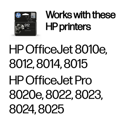 HP 912 Original Ink Cartridge 8.29-ml Black 3YL80AE - image 2