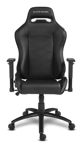Alpha Gamer AGATENA-BK silla para videojuegos Silla para videojuegos de PC Asiento acolchado Negro
