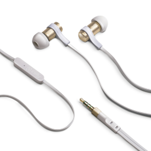 Celly BSIDE35GD headphones/headset Wired In-ear Calls/Music Gold, White