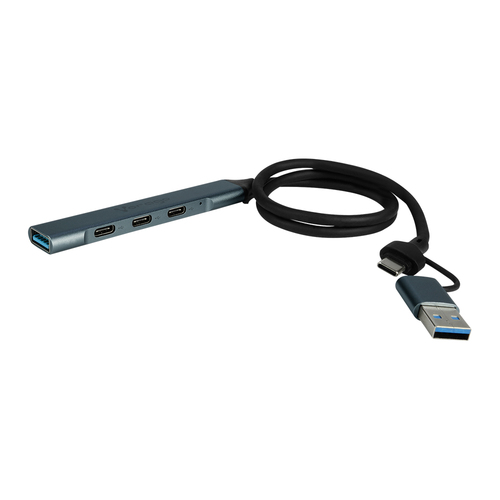 CONCENTRADOR HUB VORAGO SLIM/3 TIPOC1 USB30/ADAPTADOR C Y USB HU-205 - HU-205