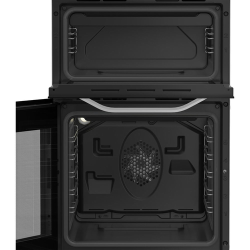 Hotpoint HDE5VDCW 50cm Wide Double Oven Electric Cooker with Ceramic Hob - White - A/A Rated, White - image 2