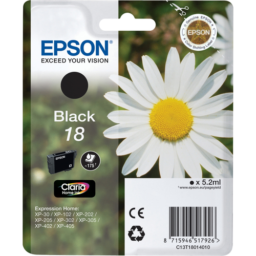 Original Epson T1801 Black Ink Cartridge - image 1