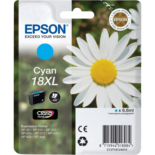 Original Epson T1812 High Capacity Cyan Ink Cartridge - image 1