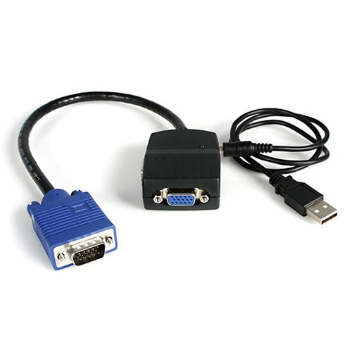 ST122LE DUPLICADOR SPLITTER DE VIDEO  VGA DE 2 PUERTOS COMPACTO CABLE 