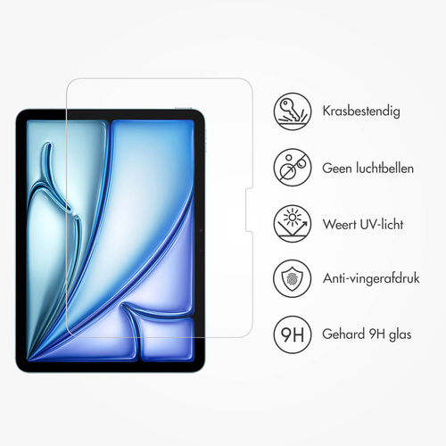 Accezz Glass screenprotector + Applicator iPad Air 11 inch (2024) M2, afbeelding 3