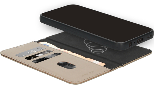 Luxe 2 in 1 Wallet Case gemaakt van echt leer Ben je opzoek naar een beschermhoesje dat zowel functioneel als stijlvol is? Dan is deze wallet case van, afbeelding 3