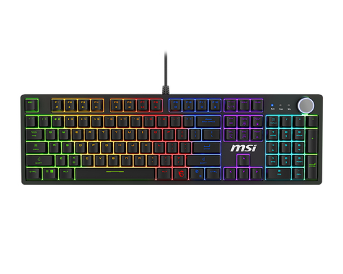 MSI FORGE GK320 RED клавиатура Игровой USB Черный