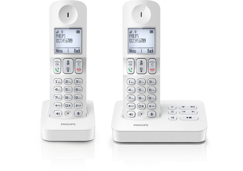 Philips D4052W/FR telephone DECT telephone Caller ID White – image 2