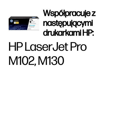 HP 17A oryginalny wkład z czarnym tonerem LaserJet CF217A