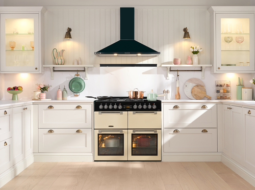 Leisure Chefmaster CC100F521C 100 cm Dual Fuel Range Cooker - Cream & Black, Cream - image 6