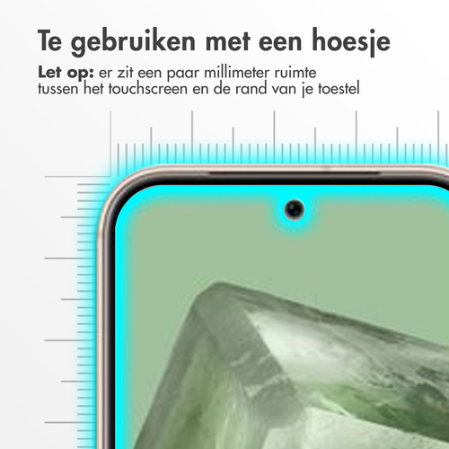 Accezz Gehard Glas Screenprotector Google Pixel 8a, afbeelding 3