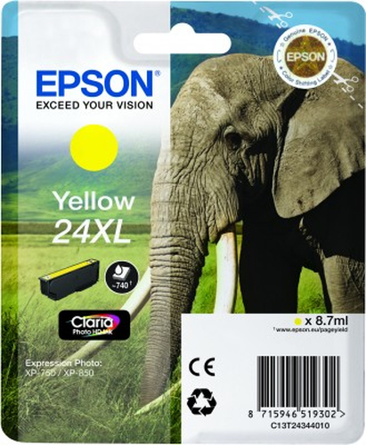 Epson 24XL – Cartuccia giallo originale (Elefante)