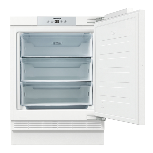Hisense FUV124D4AWE Integrated Undercounter Freezer - Fixed Hinge, White - image 2