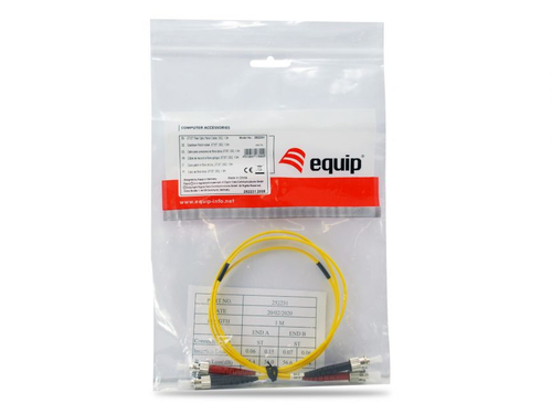 Equip 252231 FO Duplex Jumper ST/ST 9/125μ 1,0m, yellow, LSOH, afbeelding 2
