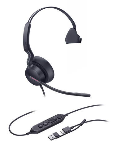 Yealink UH46 Mono Teams USB-C/A - headset, afbeelding 2