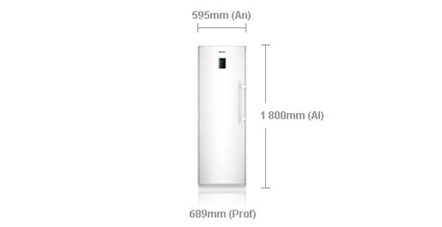 Datos del Samsung RZ80FJSW congelador vertical Independiente L Blanco Congeladores (RZ80FJSW1/XES)