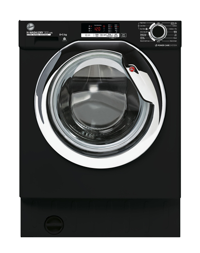 Hoover H-WASH 300 LITE HBDS485D2ACBE80 washer dryer Built-in Front-load Black – image 1