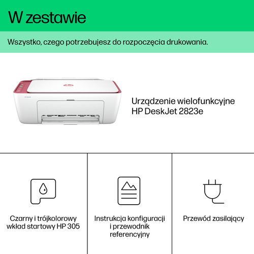 HP Inc. Urządzenie wielofunkcyjne DeskJet 2823e AIO Printer 588R6B