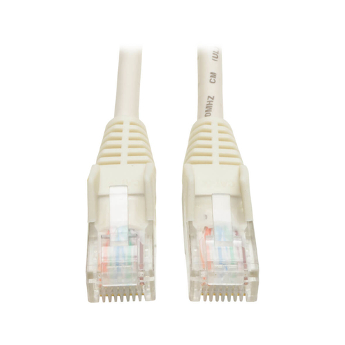 CABLE PATCH CAT5E UTP MOLDEADO  SNAGLESS RJ45 M/M BLANCO 213M  - N001-007-WH