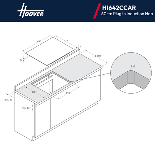 Hoover H-HOB 300 INDUCTION HI642CCAR Black Built-in – image 9