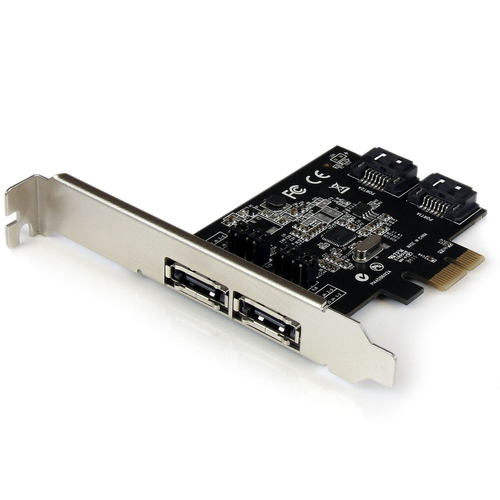 TARJETA PCI EXPRESS 2 PUERTOS  ESATA 2 SATA III 6GBPS CONTROLADOR - PEXESAT322I