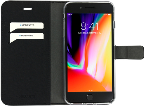Mobiparts Saffiano Wallet Case Apple iPhone 7 Plus, iPhone 8 Plus Black – image 4