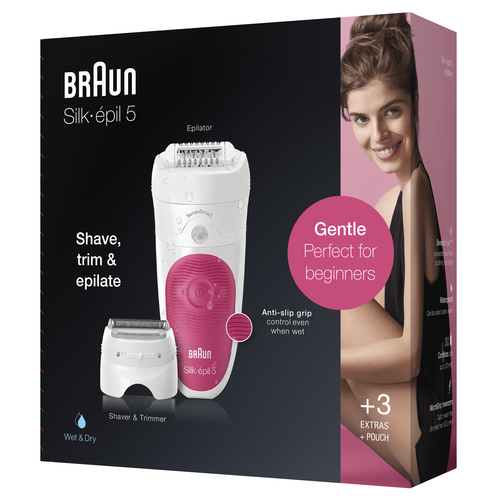 Braun Silk-épil 5 5-600 28 tweezers Pink, White – image 4
