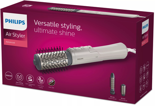 Philips Série 7000 Brosse soufflante en céramique avec 2 accessoires de coiffage BHA710/00 – Photo 3 sur 3