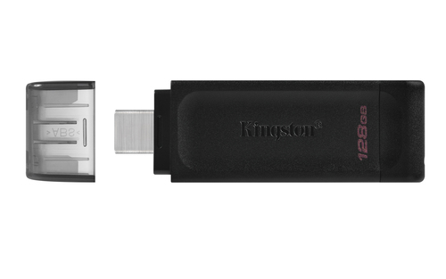 Kingston Technology 128GB USB Flash Drive DataTraveler 70 USB-C 3.2 - Black - image 3