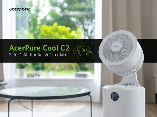 AcerPure Cool C2 - 2-in-1 air purifier & circulator, with 4-in-1 HEPA filter – image 2